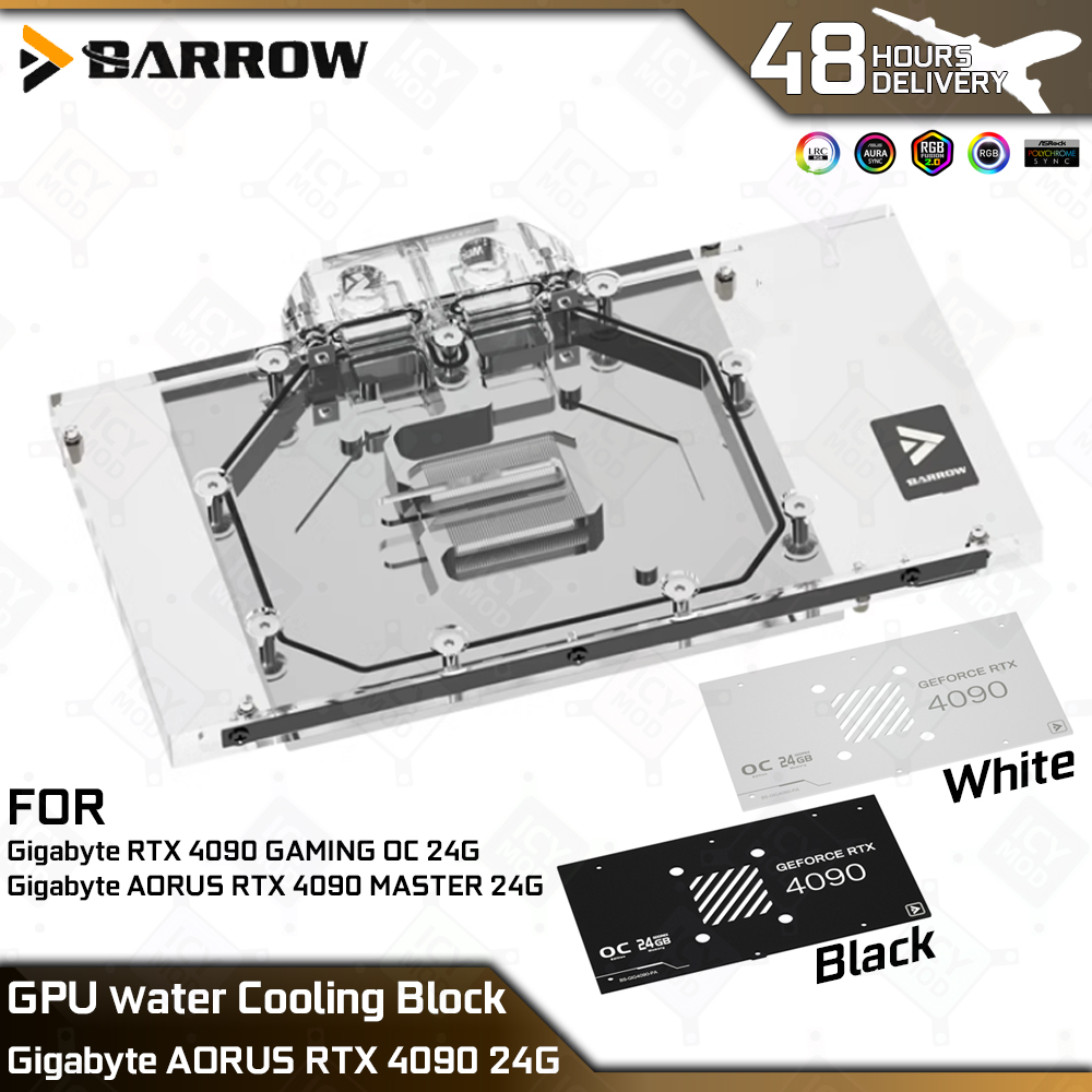 Rtx 4090 Water Block - Блок водяного охлаждения графического процессора Barrow