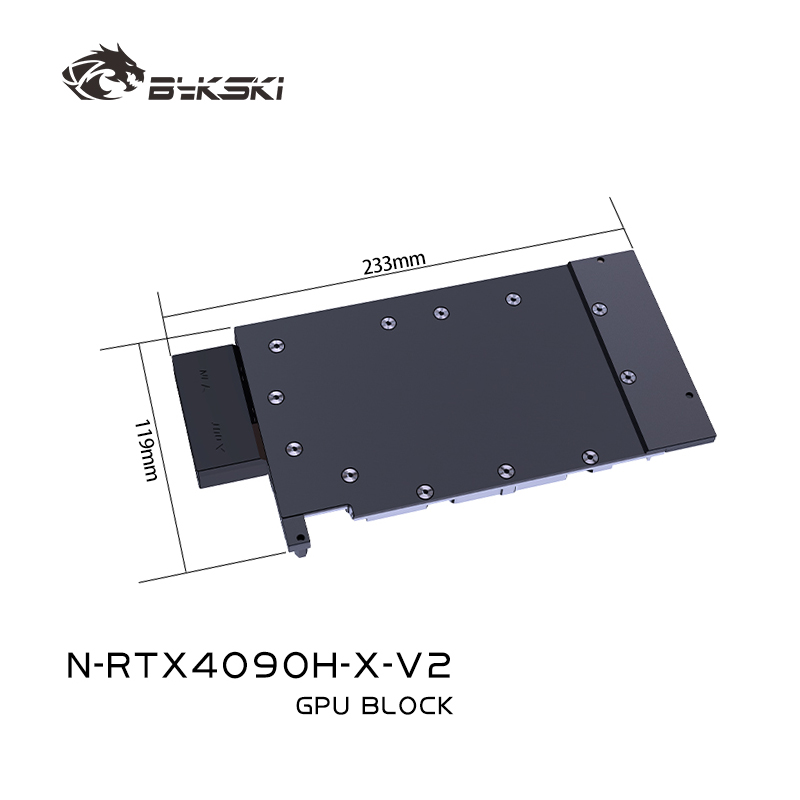 Rtx 4090 Water Block - Блок охлаждения Bykski для видеокарты NVIDIA