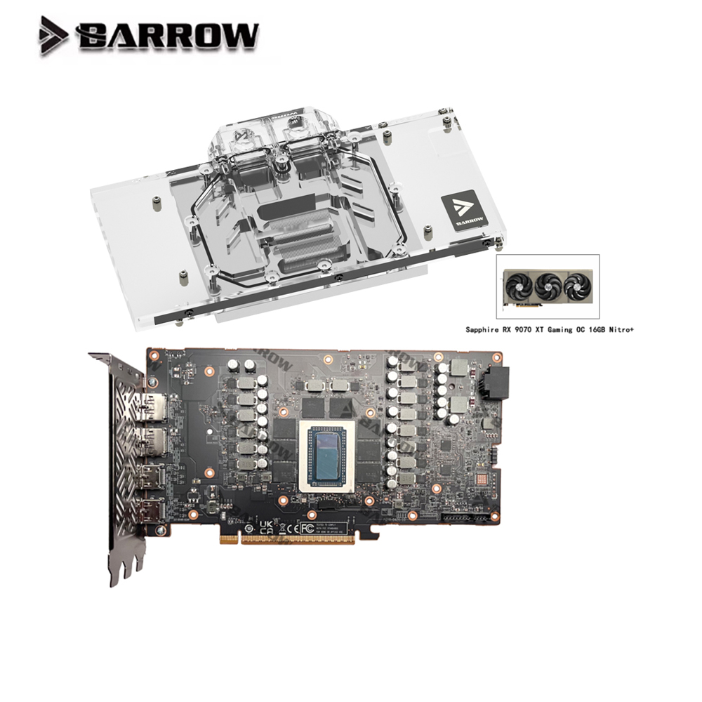 Водяной блок графического проц – обзор и цена Rx 9070 16Gb