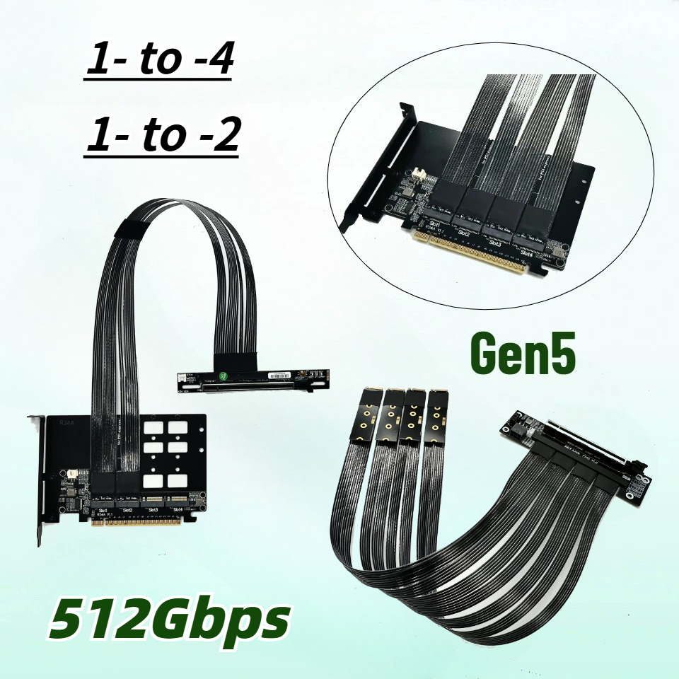Кабель-удлинитель PCIe 5.0 X16 – обзор и цена Pcie 5.0 Gpu Riser Cable